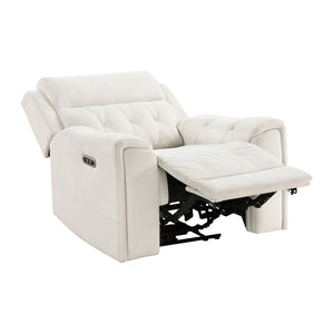 Polished Microfiber Power Reclining Chair