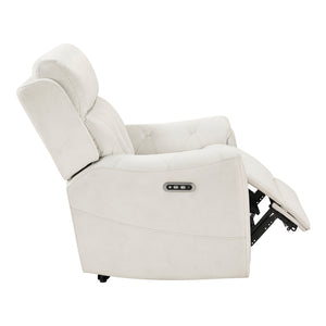Polished Microfiber Power Reclining Chair