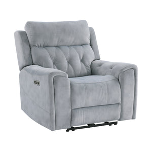 Polished Microfiber Power Reclining Chair