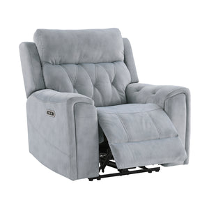 Polished Microfiber Power Reclining Chair