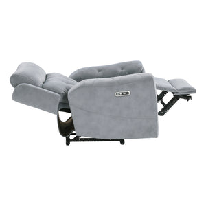 Polished Microfiber Power Reclining Chair