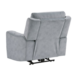Polished Microfiber Power Reclining Chair