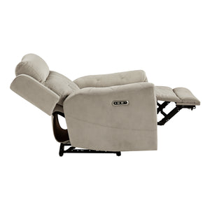 Polished Microfiber Power Reclining Chair