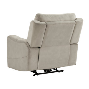 Polished Microfiber Power Reclining Chair