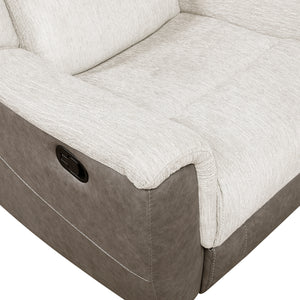 Chenille Fabric Double Reclining Loveseat