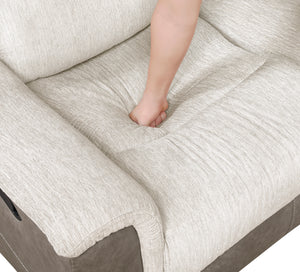 Chenille Fabric Double Reclining Loveseat