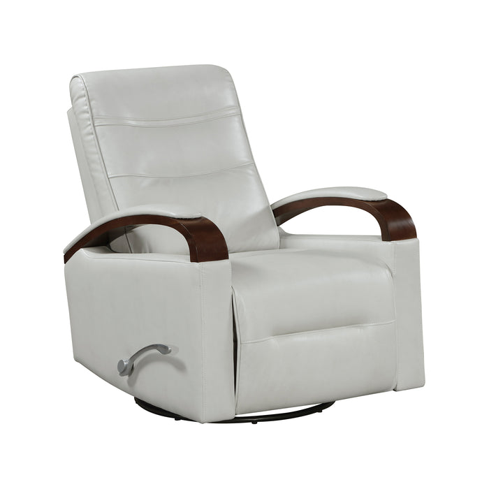 Faux Leather Manual Swivel Glider Reclining Chair