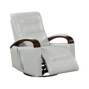 Faux Leather Manual Swivel Glider Reclining Chair