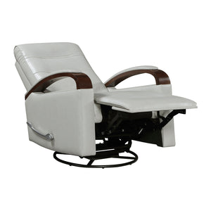 Faux Leather Manual Swivel Glider Reclining Chair
