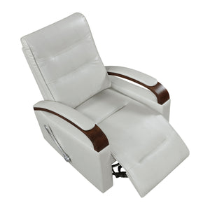 Faux Leather Manual Swivel Glider Reclining Chair