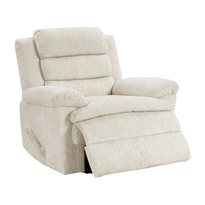 Textured Microfiber Manual Swivel Glider Reclining Chair