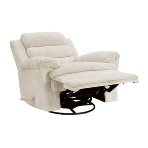 Textured Microfiber Manual Swivel Glider Reclining Chair