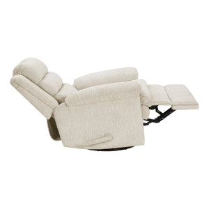 Textured Microfiber Manual Swivel Glider Reclining Chair