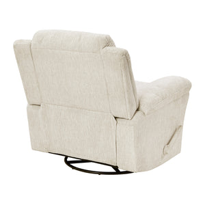 Textured Microfiber Manual Swivel Glider Reclining Chair