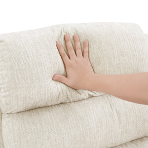 Textured Microfiber Manual Swivel Glider Reclining Chair