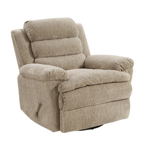 Textured Microfiber Manual Swivel Glider Reclining Chair