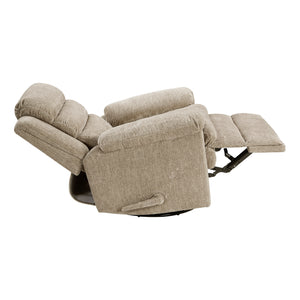 Textured Microfiber Manual Swivel Glider Reclining Chair