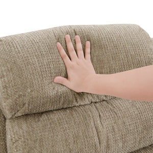 Textured Microfiber Manual Swivel Glider Reclining Chair