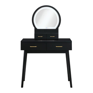 Vanity Dresser with Mirror and Stool