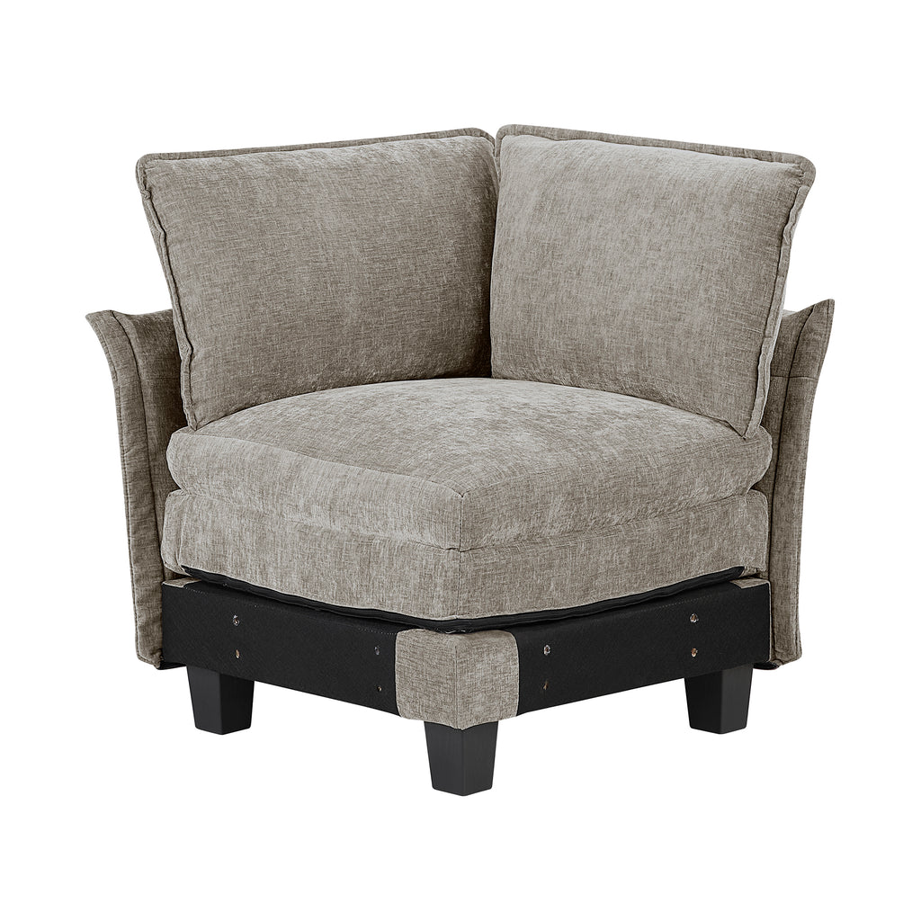 Chenille Fabric Corner Seat