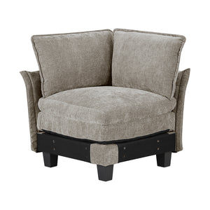 Chenille Fabric Corner Seat