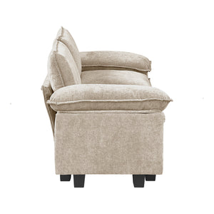 Chenille Fabric Living Room Loveseat