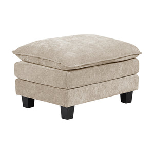 Chenille Fabric Ottoman