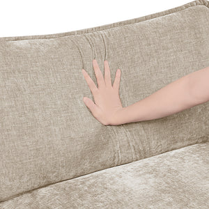 Chenille Fabric 5-Piece Modular Sectional