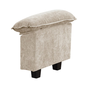 Chenille Fabric 2 Arms with Adjustable Pillow Top