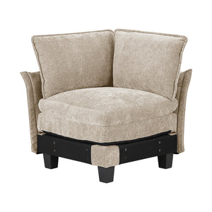 Chenille Fabric Corner Seat