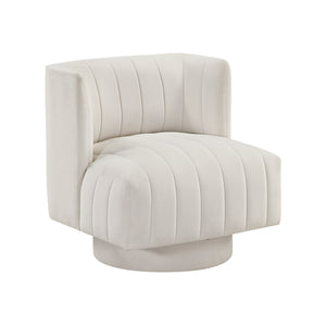 Textured Fabric Swivel Chair