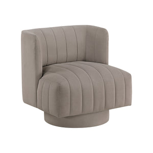 Textured Fabric Swivel Chair