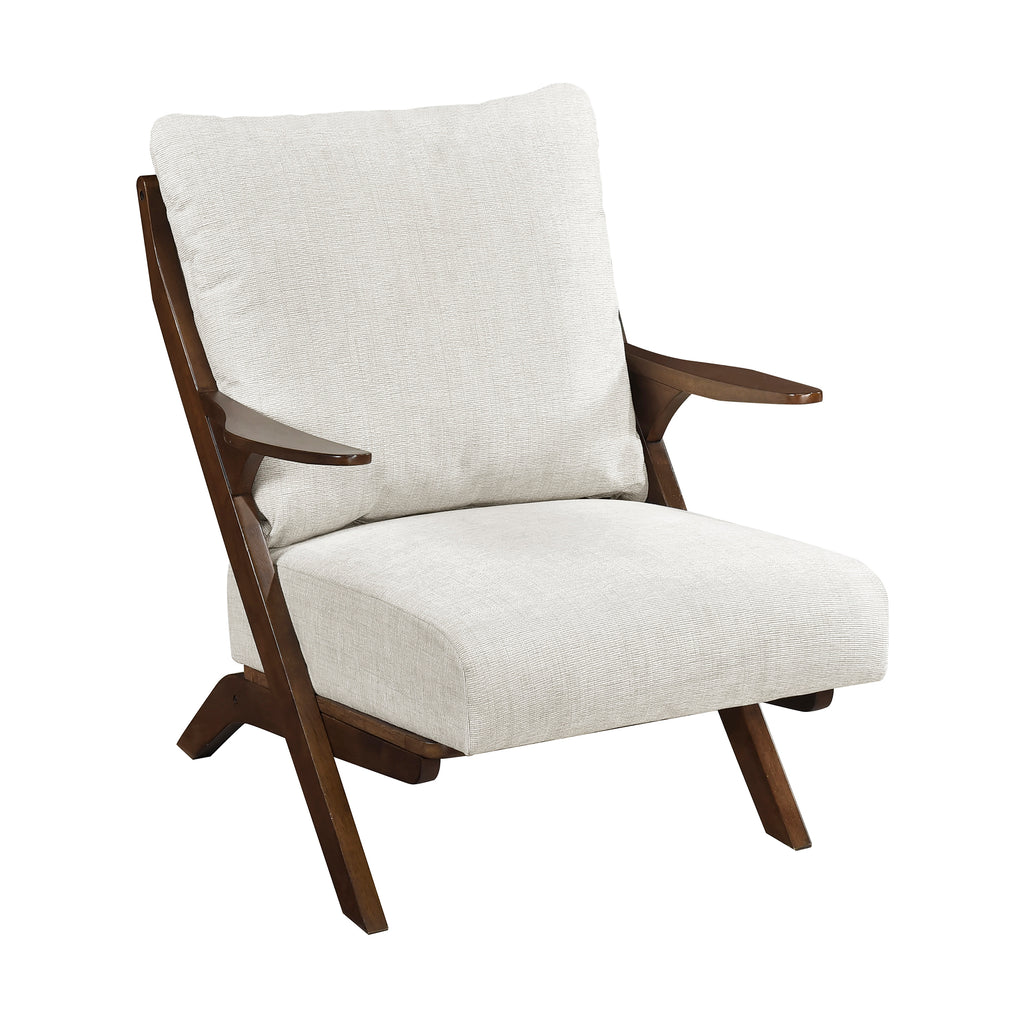 Chenille Fabric Accent Chair