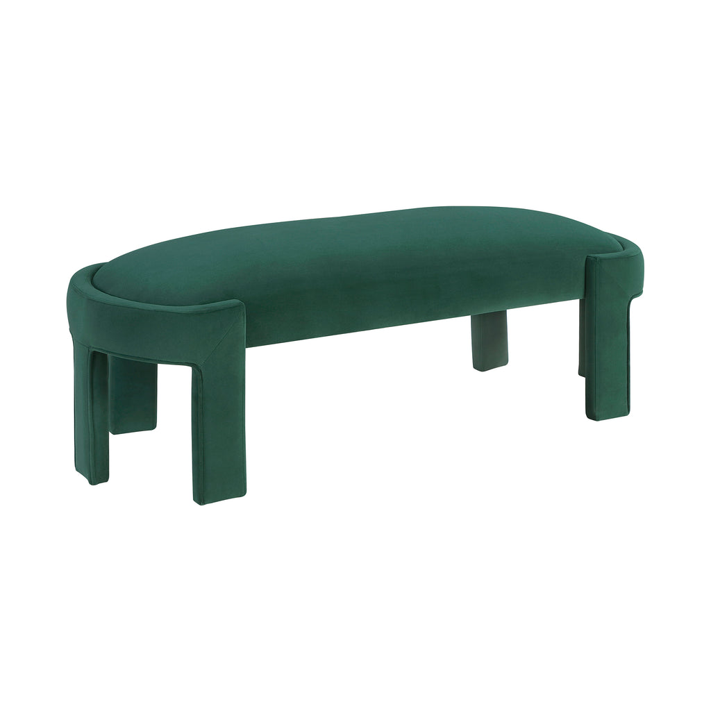 Velvet Fabric Bench
