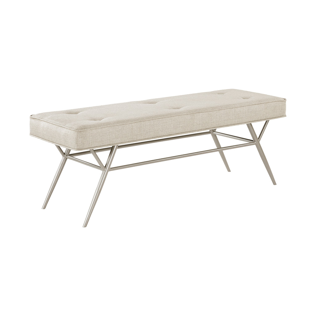 Textured Fabric Bench
