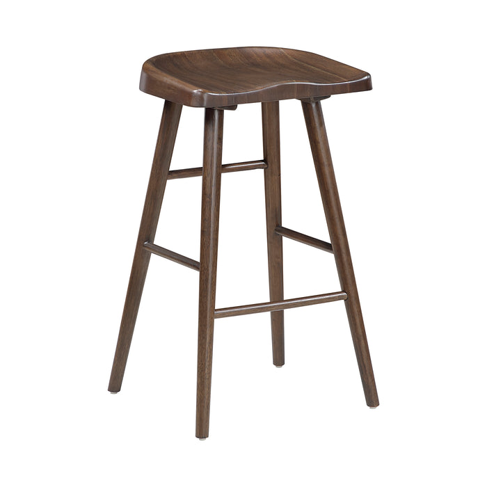 Wood Pub Height Stool