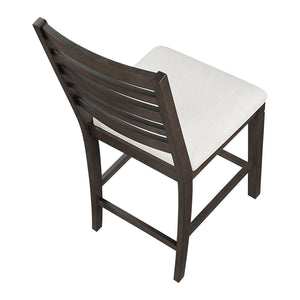 Textured Fabric Counter Height Chair