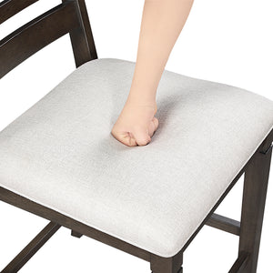 Textured Fabric Counter Height Chair