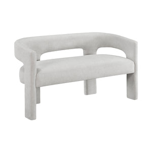 Boucle Fabric Dining Bench