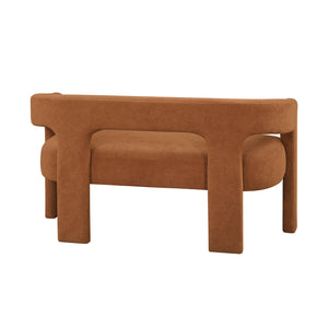 Boucle Fabric Dining Bench