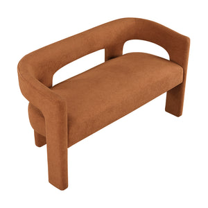 Boucle Fabric Dining Bench