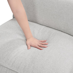 Textured Microfiber Fabric Armless Chair