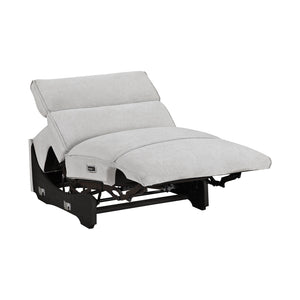 Textured Microfiber Fabric Power Reclining Armless Chair