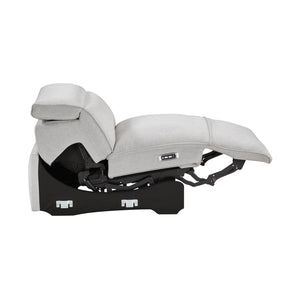 Textured Microfiber Fabric Power Reclining Armless Chair