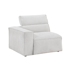 Textured Microfiber Fabric Power Left Side Reclining Chair