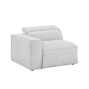 Textured Microfiber Fabric Power Left Side Reclining Chair
