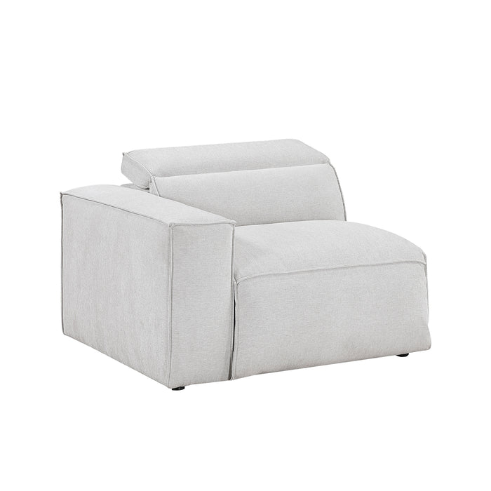 Textured Microfiber Fabric Power Left Side Reclining Chair