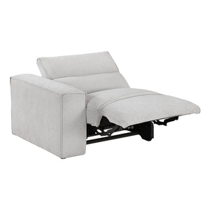 Textured Microfiber Fabric Power Left Side Reclining Chair