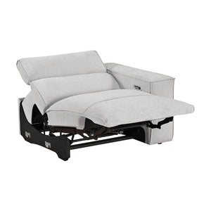 Textured Microfiber Fabric Power Right Side Reclining Chair