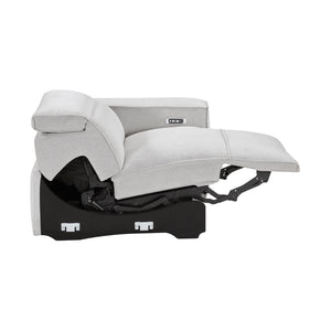 Textured Microfiber Fabric Power Right Side Reclining Chair